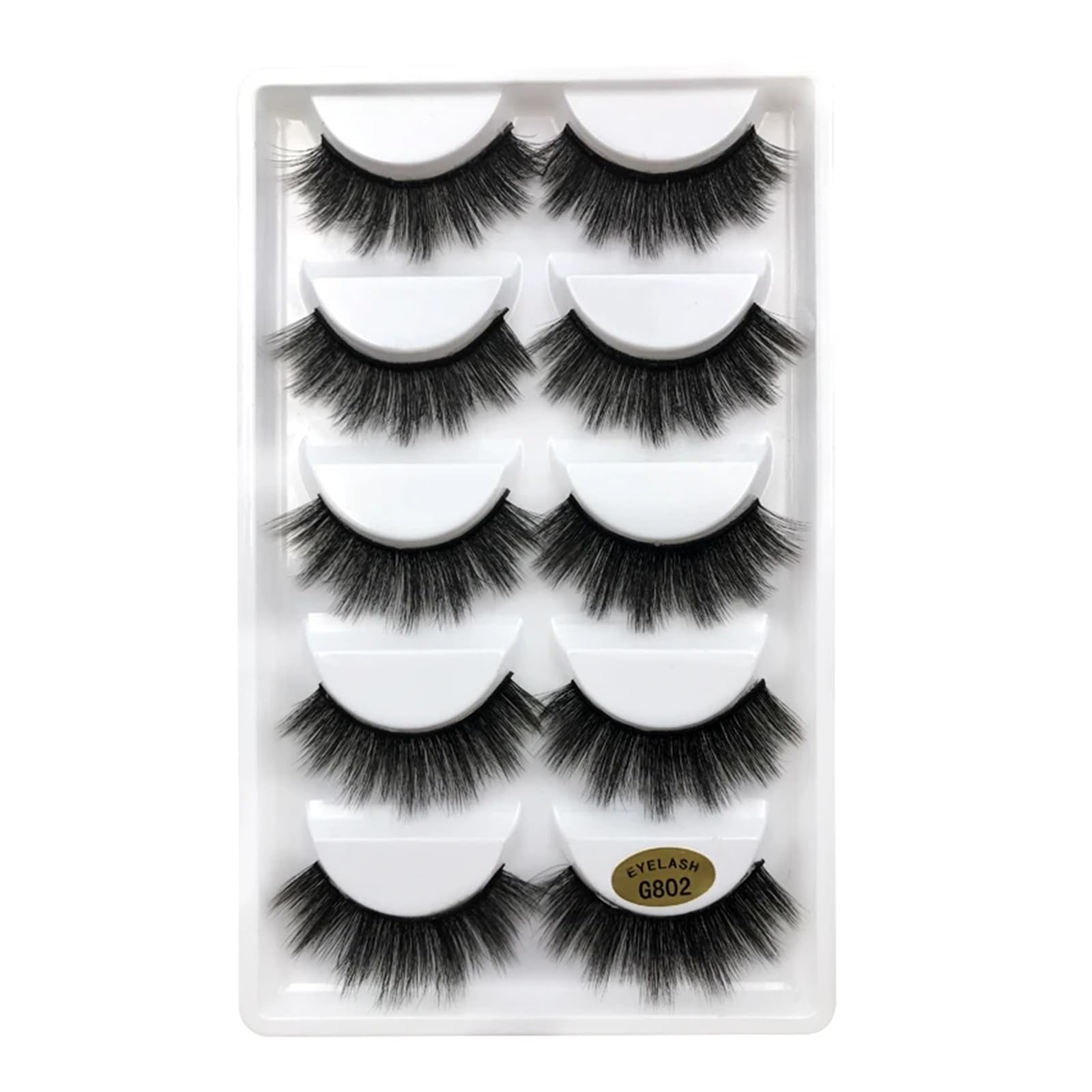 UAMOU Lashes 10 20 50 100 boxes natural 3D Mink Lashes Faux Cils Cilios Fluffy Fake Eyelashes wispy
