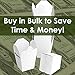 100% Recyclable 8oz White Small Chinese Take Out Boxes 50pk. Leakproof Greaseproof To-Go Containers For Restaurants Event Parties Food Service. Value Bulk Pack Microwaveable and Stackable Meal Pails.