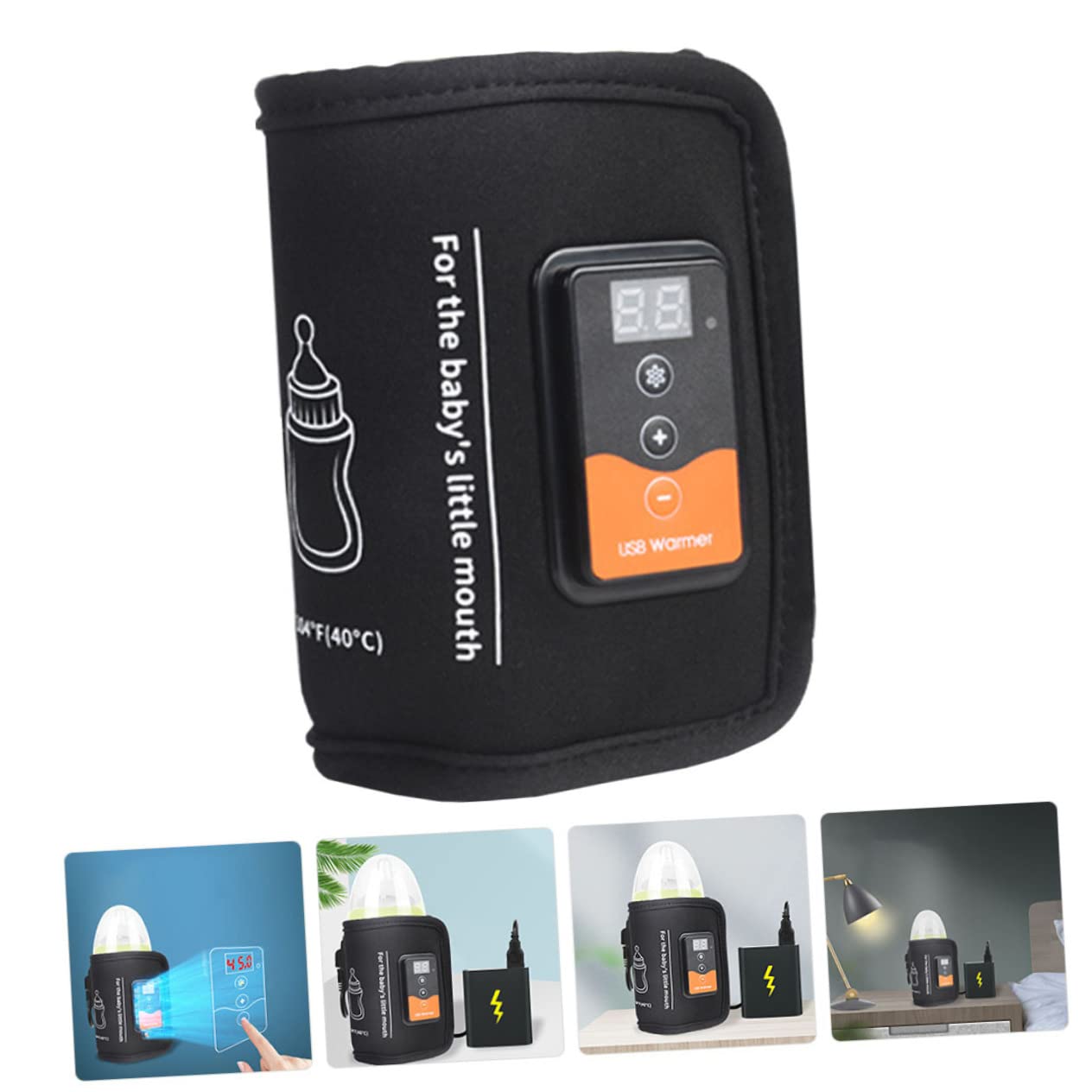 Milk Warmer for Breastfeeding Insulated Travel Bottle Warmer Reusable Portable Bottle Heater