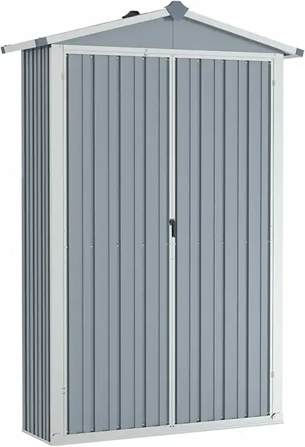 Geïsoleerd tuinhuis met dubbele deuren en schuin dak - 107.5x46x183 cm
