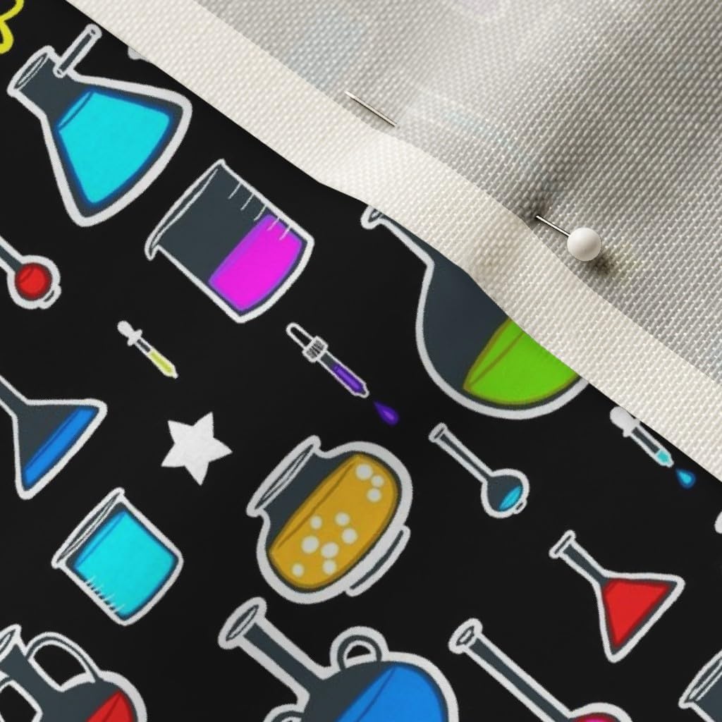Spoonflower Fabric - Lab Chemistry Science Geek Nerd Teacher School Printed on Upholstery Velvet Fabric Fat Quarter - Upholstery Home Decor Bottomweight Apparel