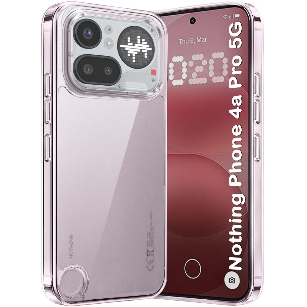TheGiftKart Ultra-Hybrid Crystal Clear Back Case Cover for Nothing Phone 4a Pro 5G | Shockproof Design | Hard Back Cover Case for Nothing Phone 4a Pro 5G (PC & TPU, Transparent)