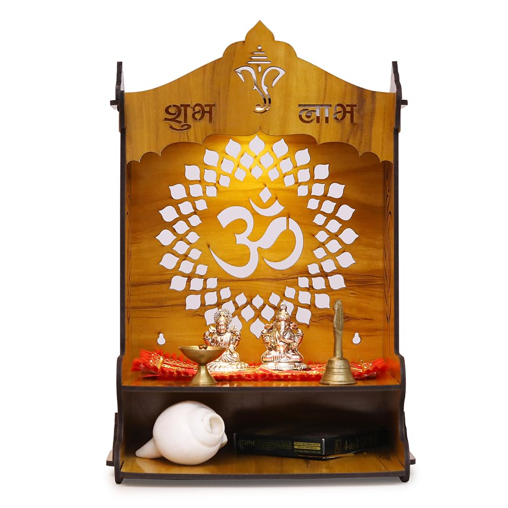 Sehaz Artworks OM Puja Mandir for Home Big Size | Pooja Mandir - 42 x 23 CM 2