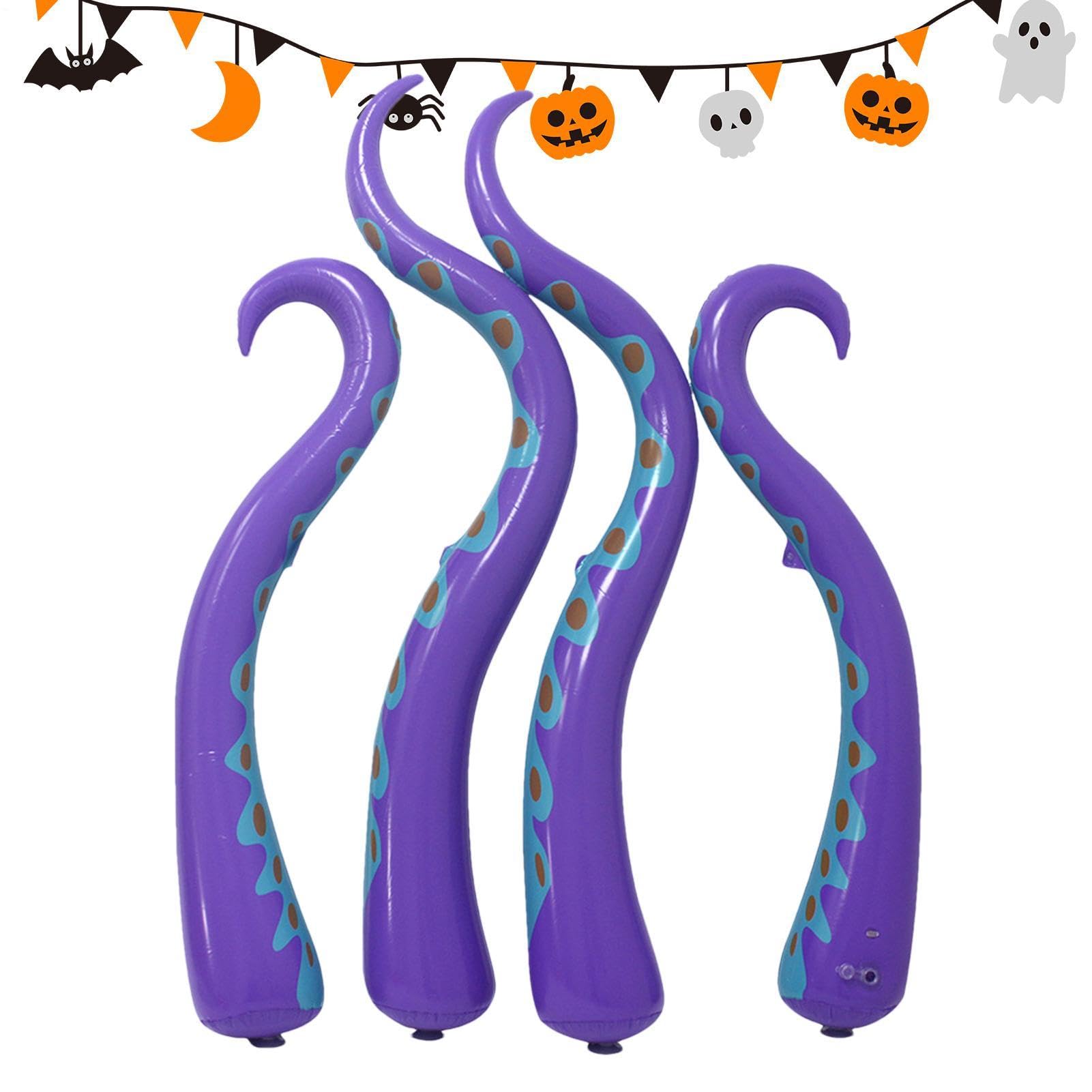Nadmuchiwane macki dekoracyjne, nadmuchiwane akcesoria na Halloween | Nadmuchiwane macki do ogrodu, na drzwi wejściowe, trawnik, imprezy i święta