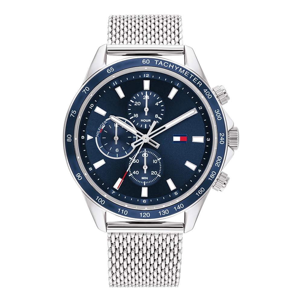 Tommy Hilfiger Orologio analogico da uomo con quadrante blu navy