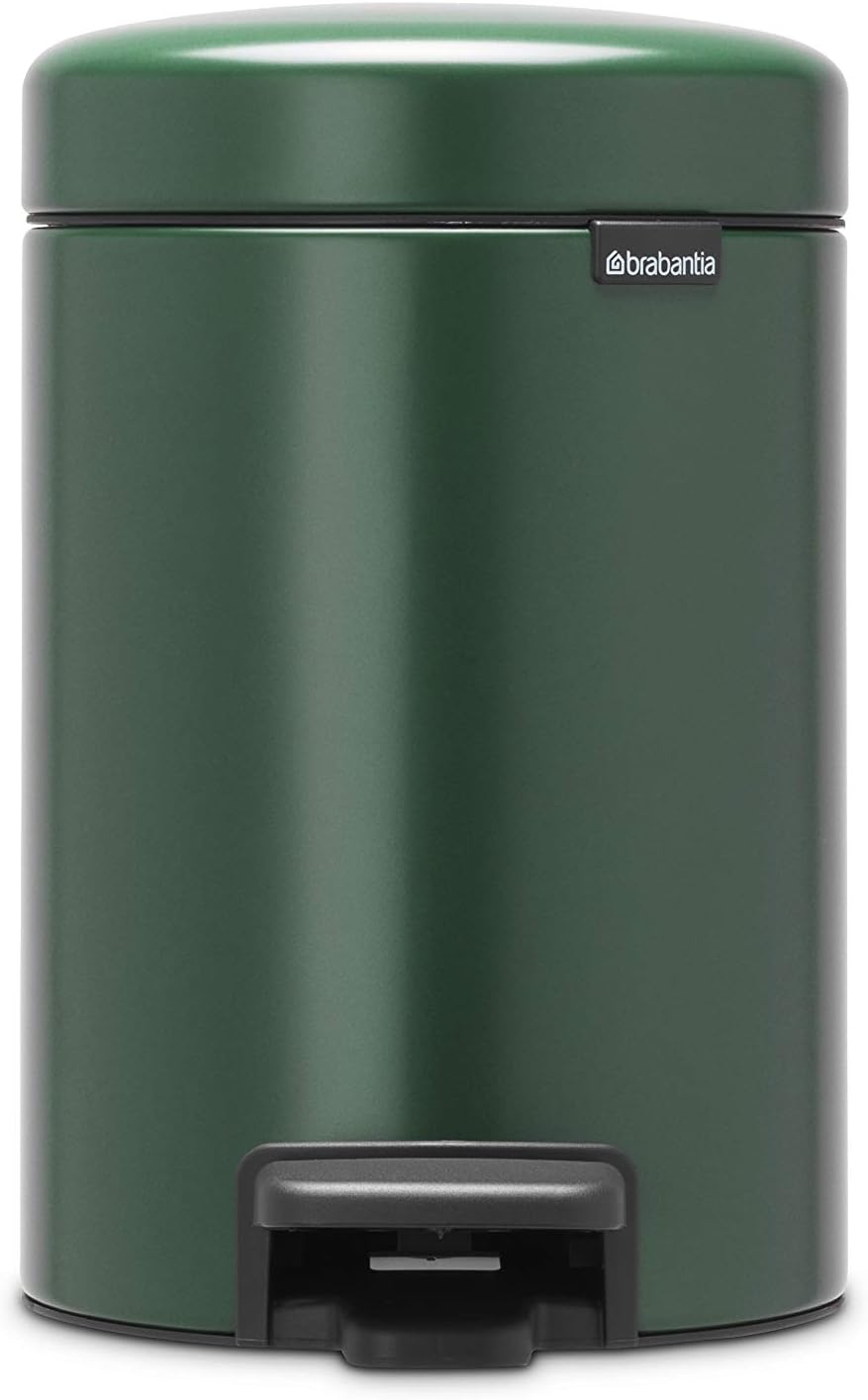 Brabantia Bathroom Pedal Bin, Pine Green, 3 Litre