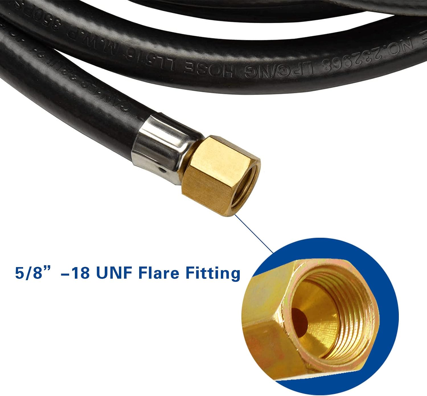 RV 1/4" Propane Quick Connect Adapter with 16 Foot Y-Splitter Propane Extension Hose, Suitable for 2 Camping Gas Grill Quick Connection to RV Trailer