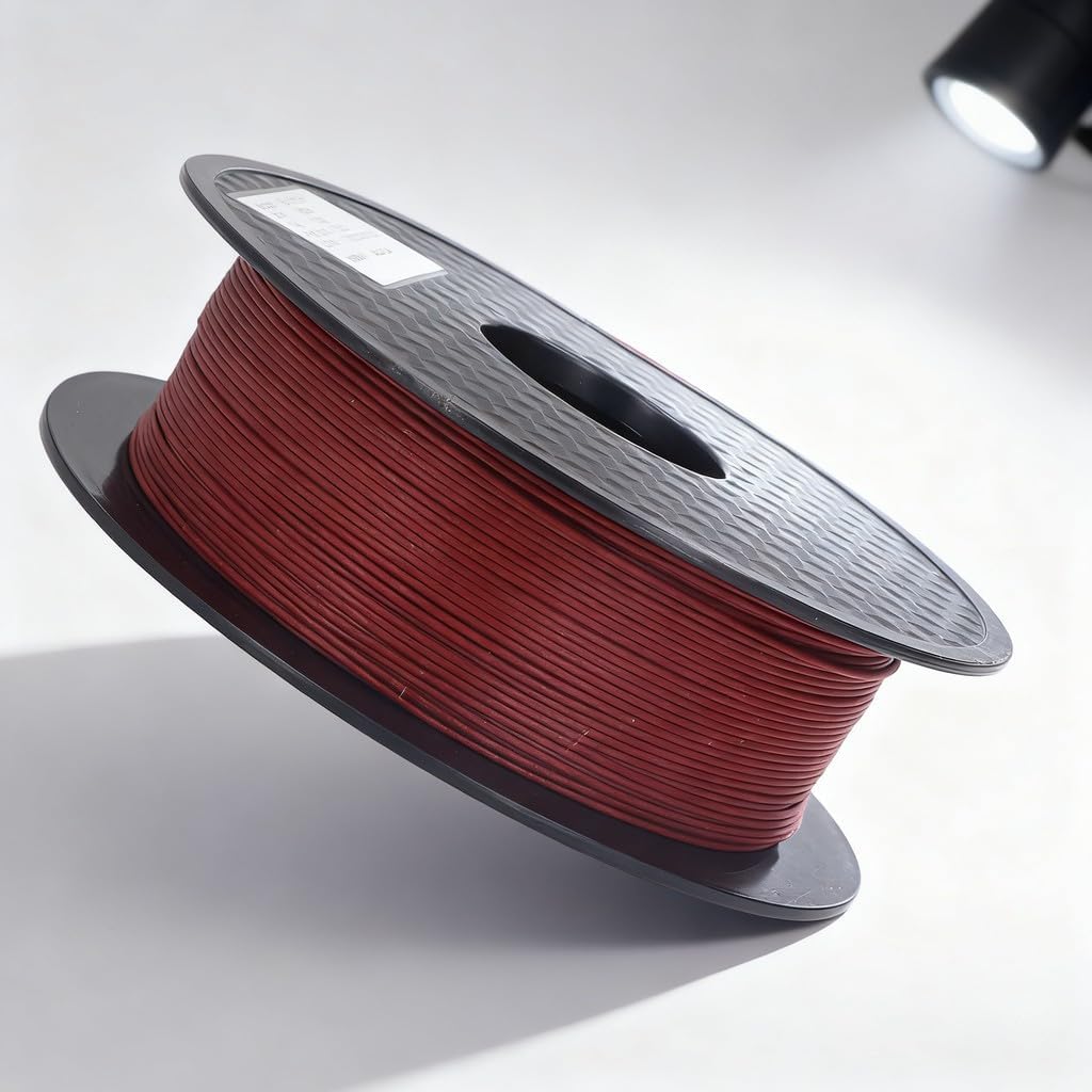 3D Printer Filament 1.75mm PLA Imitation Rosewood, Wood Printing Material Spoon - Odorless Printing, Smooth Extrusion, for 3D Little Wood Accessories