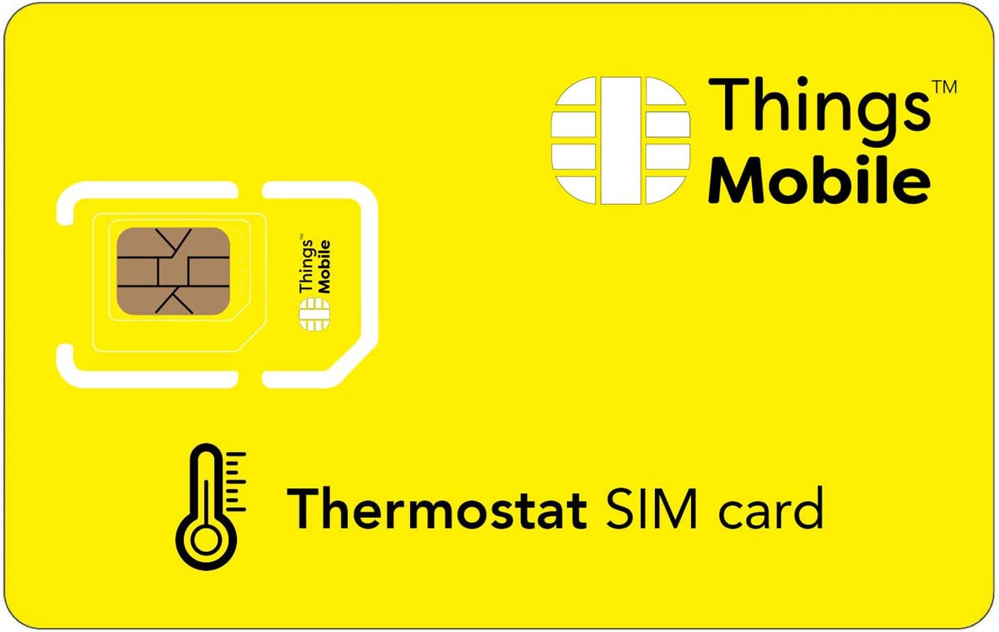 Things Mobile Thermostat SIM Card - Global Coverage, Multi-Operator, No Fixed Costs, €10 Credit Included