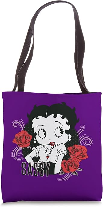 Betty Boop Sassy Roses Tote Bag
