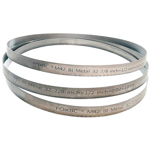 FOXBC Hoja de sierra de cinta de 32-7/8 pulgadas 18 TPI para DeWalt DCS371B portátil, reemplaza DW3983C, 32-7/8 pulgadas .020 pulgadas 18 TPI,