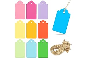 Koogel 100PCS Gift Tags with Strings for All Your Labeling Needs