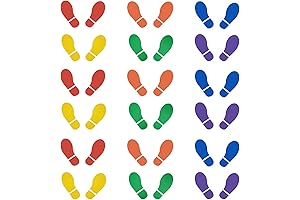 Kids Footprint Decals: Colorful & Durable Floor Stickers for Schools, Offices, and Homes
