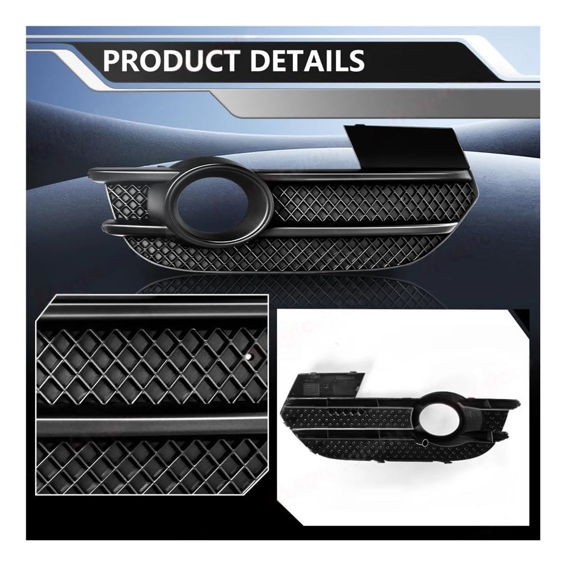 Pour Q3 2012 2013 2014 2015 Couvercle De Phare Antibrouillard Avant Version Ue Calandre Grille Cadre Gril 8U0807681A Grilles Lames
