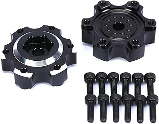 RCAWD Alloy Wheel Hex Adapters 1/10 6x30 to 12mm PRO633700 for Proline Series Wheel Tires Upgrade Parts