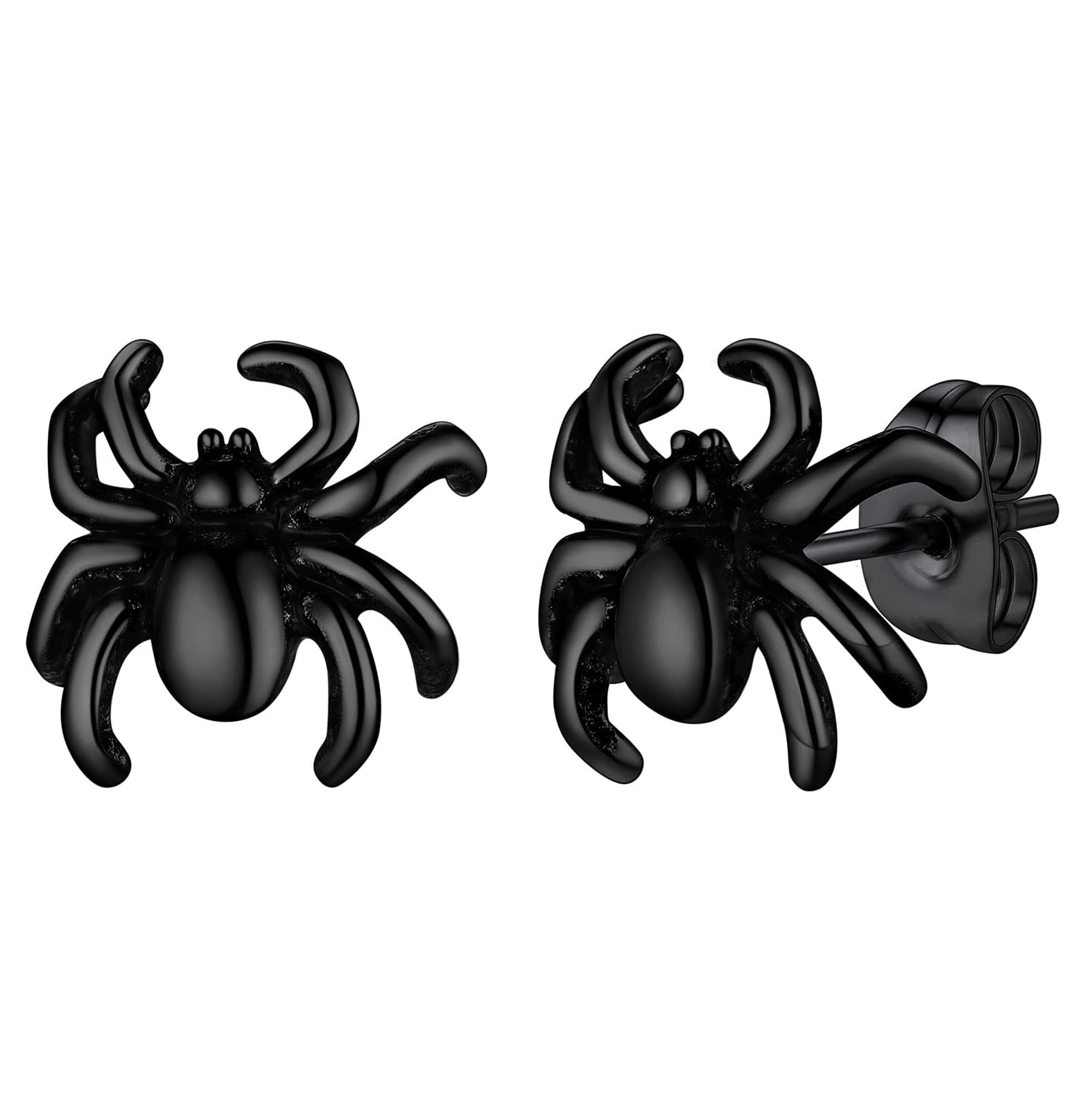 FaithHeart Viking Animals Huggie Hoop Earrings for Men, Gothic Dragon/Snake/Dinosaur/Wolf Earrings Stainless Steel Hypoallergenic Lightweight Stud Earrings Mens Punk Rock Jewelry Gift