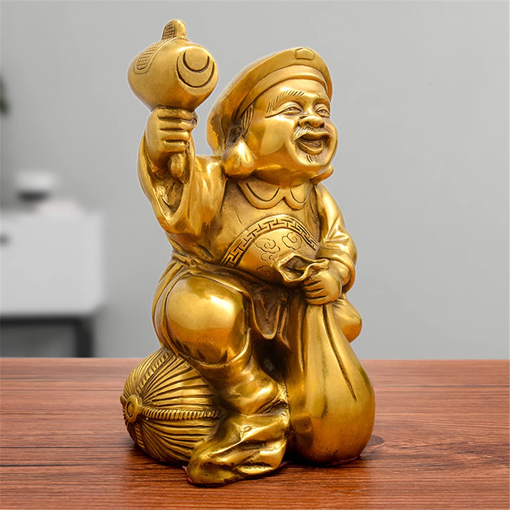 鋳物製 大黒天 置物 七福神 開運 Amazon.co.jp: 開運七福神 銅製 大?天 開運 七福神 大黒天様像 開運