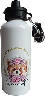 Red Panda Bottle Personalised Aluminium water bottle 600ml design personalised