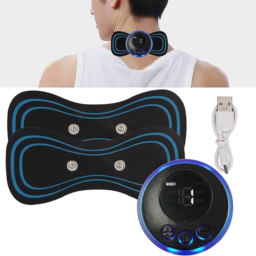 Body Massager Machine for Pain Relief Wireless Massager 8 Mode & 19 Strength Level EMS Massager Mini Massager Butterfly Massager for Shoulder Legs Massage Neck Massager (Pack of 2) (B0CM727YZ8) Amazon Price History, Amazon Price Tracker