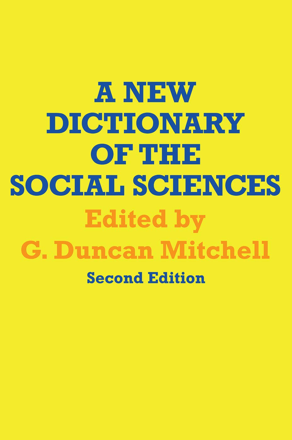Buy A New Dictionary of the Social Sciences — BookShops.in