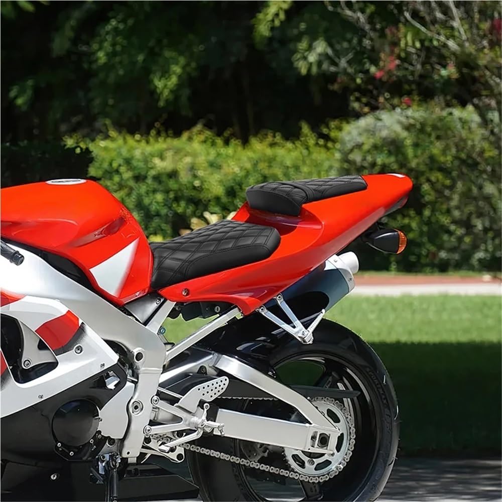 Sattel Sitz für Fahrer- und Beifahrersitz, Schwarz | Motorrad-Sattelbezüge für Fahrer- und Beifahrersitz, Schwarz, Motorrad-Zubehör für YZF R1, YZF-R1, YZFR1 2000–2001