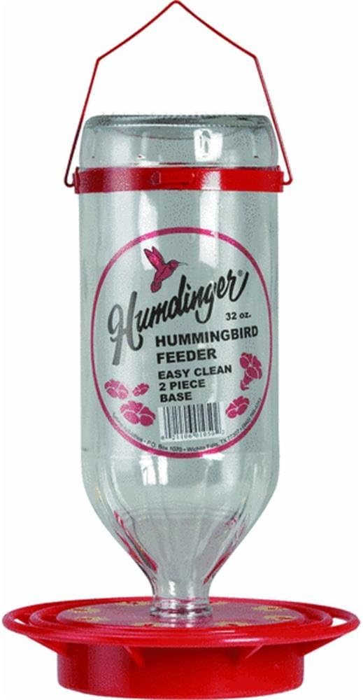 Turbine 105 Hummingbird Feeder Glass, 32 OZ, Red