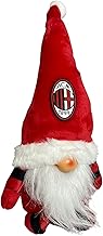 A.C. Milan Christmas Gnome, Gnome Christmas Decoration, Red and Black, Height 30 cm, Official Milan Product