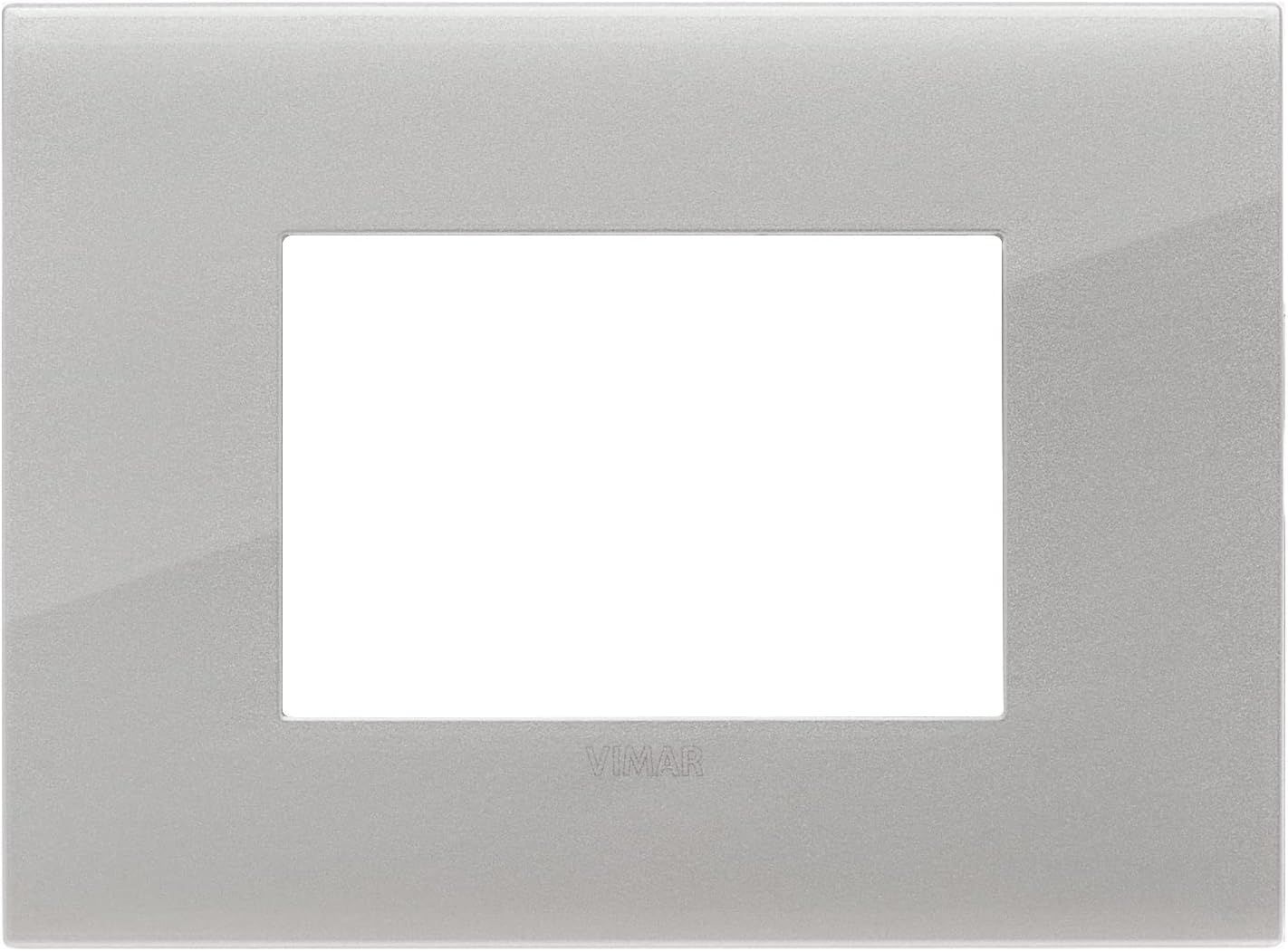 Vimar 19953.03 Arké fit Plate 3 modules, Metal, Silver