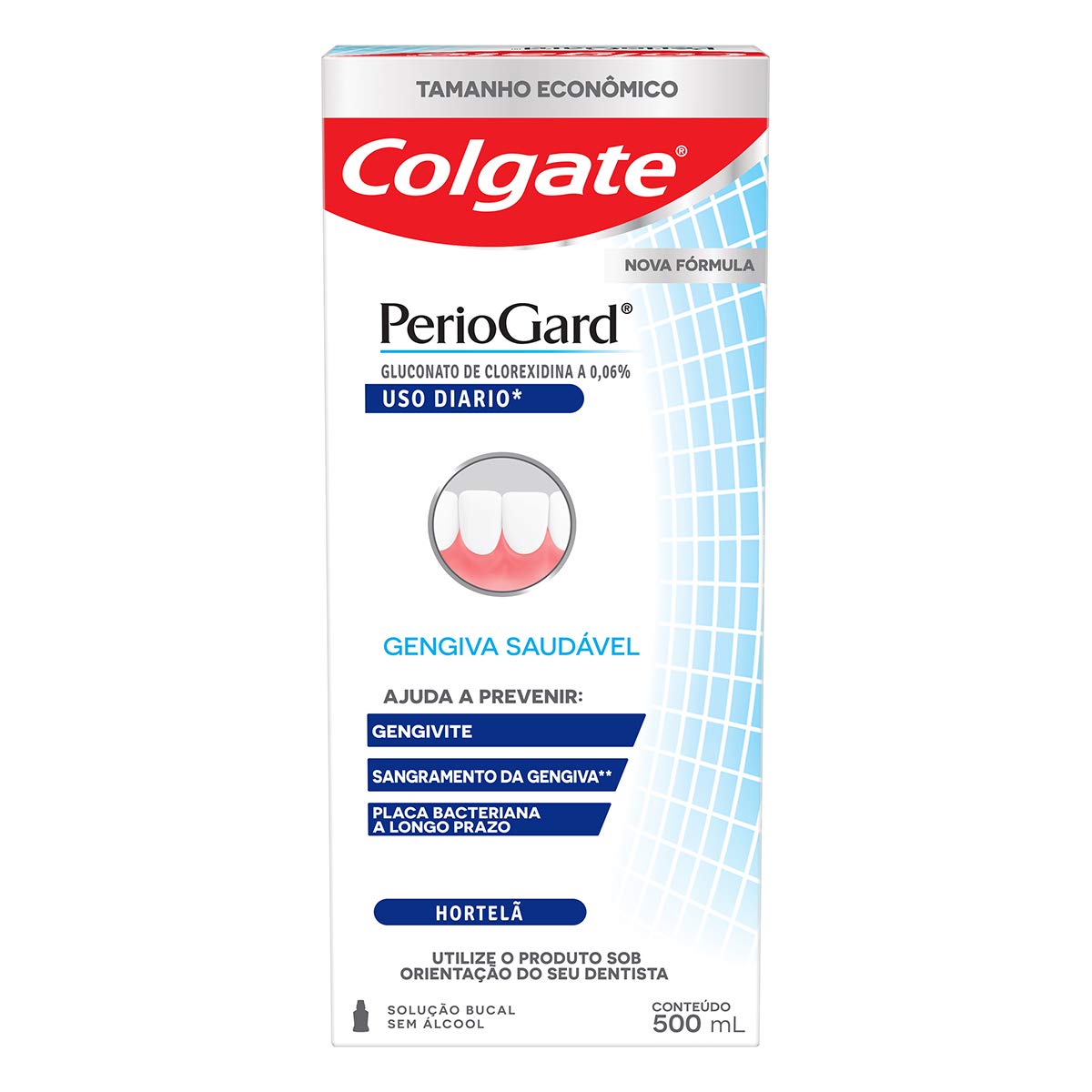 Enxaguante Bucal Colgate PerioGard Uso Diário 500ml