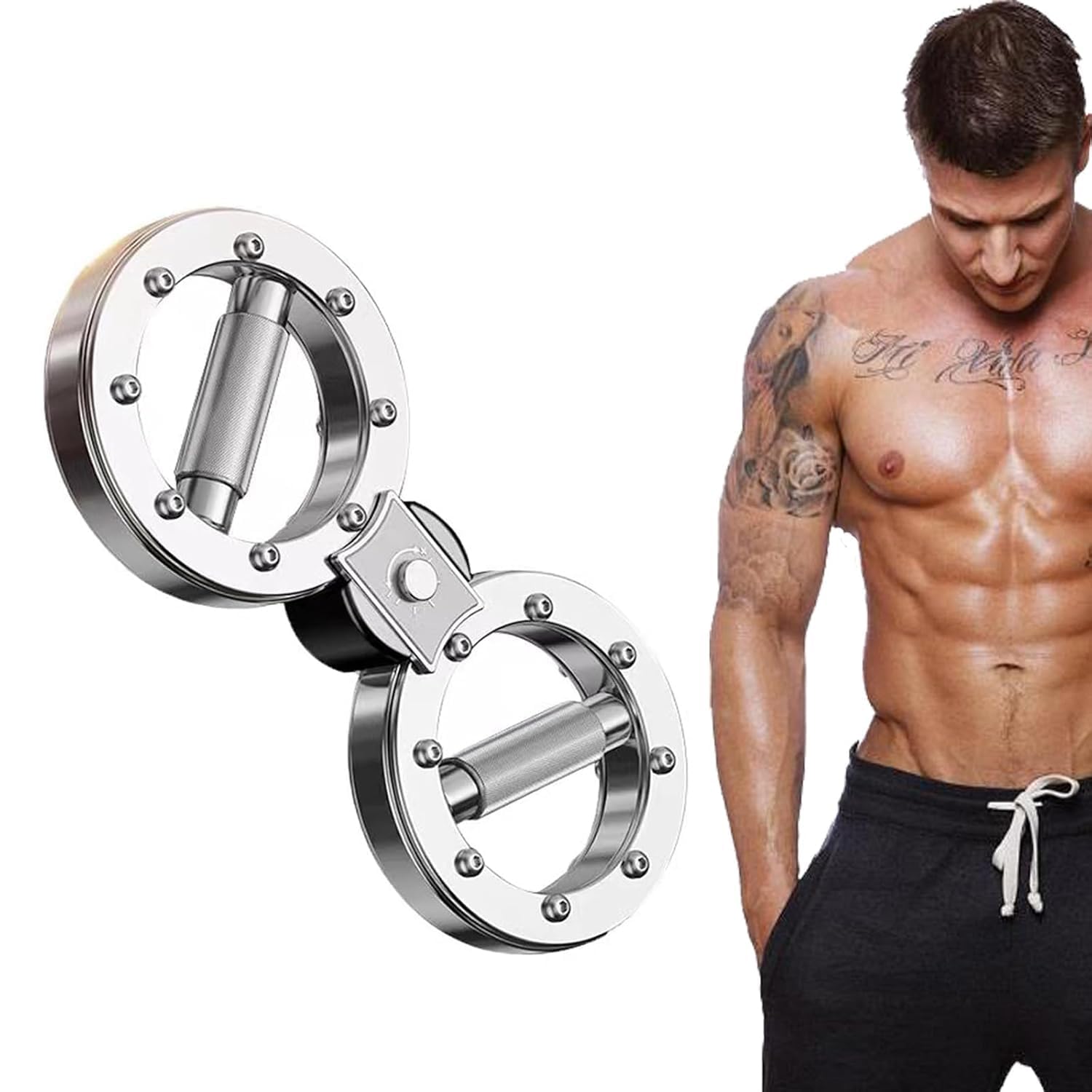 Styxon 360 Rotating Arm Burn Machine 12 LB for Rotating Grips, Multifunctional Spinning Burn Rotator Machine for Forearm Trainer, Boxing, Workouts | Silver-image-15