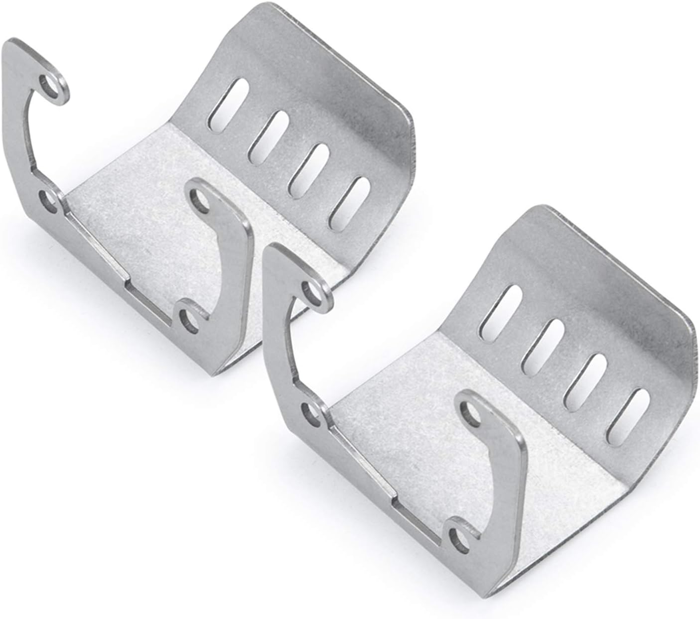 RC-Hub 2 Pcs Axle Front + Rear Protection Board 1/10 RC Aluminum Skid Plate Assembly for 1/10 SCX10 II 90046 Crawler,RC Upgrade Parts