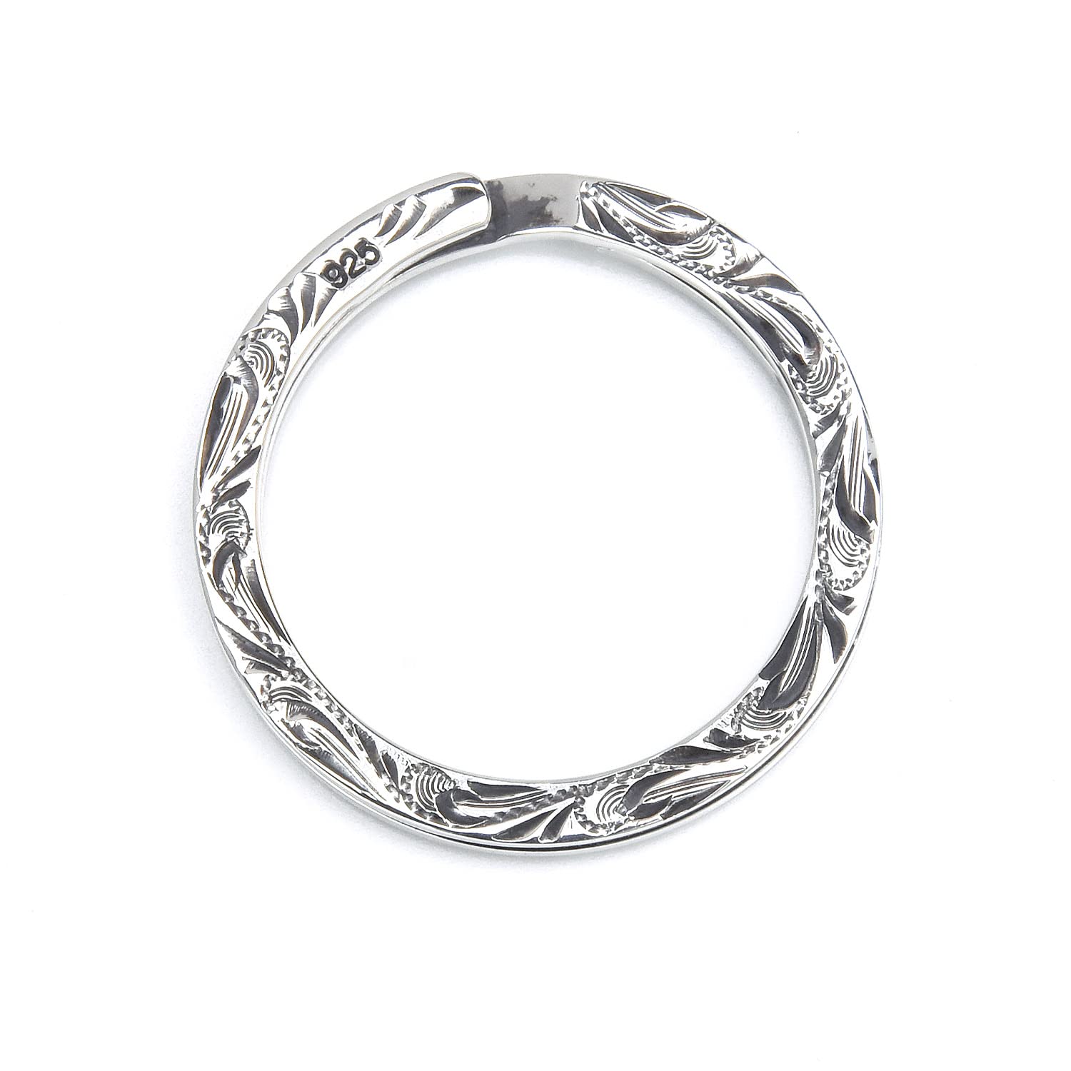 Amazon.co.jp: [ファニー] エングレーブ・ダブルリング キーリング