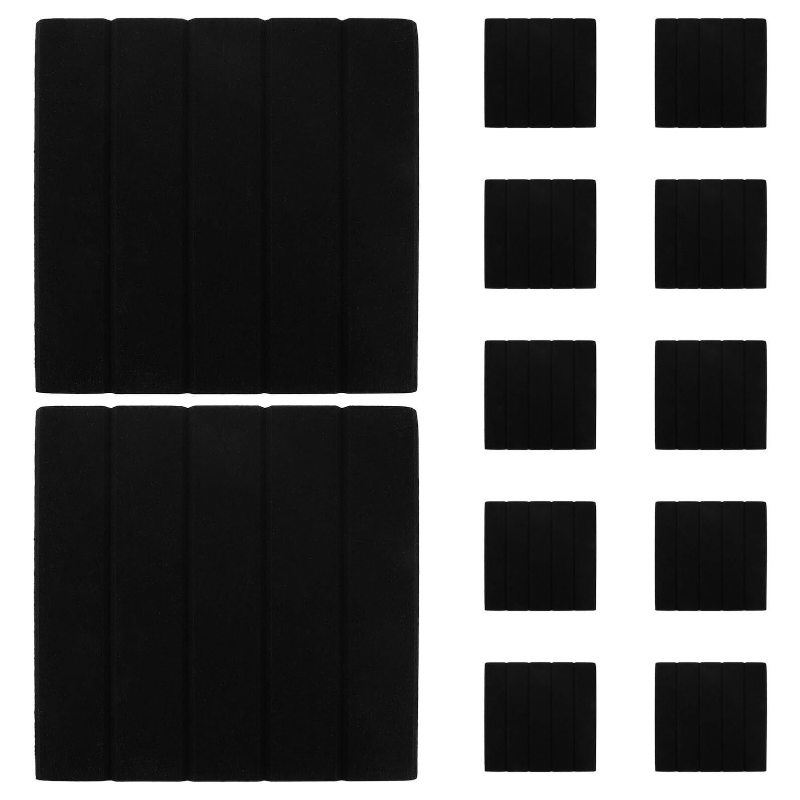 Toddmomy 12 pezzi Pannelli Fonoassorbenti Adesivi in Polietilene per Pareti Insonorizzanti e Isolanti Acustici per Home Theater Ufficio e Camera da Letto