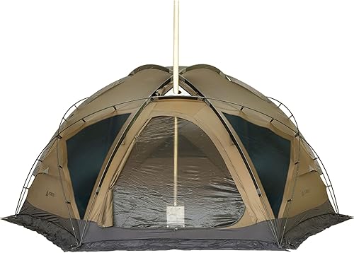 POMOLY Tienda de campaña con cúpula para acampar, tienda de campaña caliente Dome X6 Pro 4 estaciones, tienda independiente para 2-4 personas,