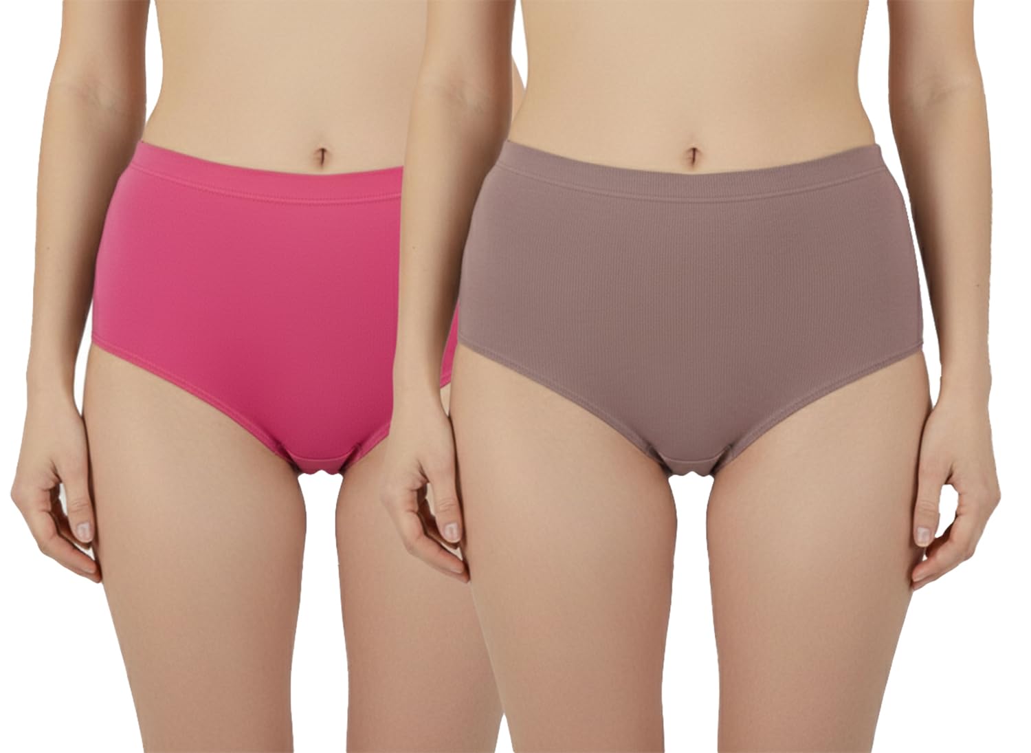LM Collection Women's Solid Lurex Modal Fabric Panty | Soft Stretchable Comfort Fit Mid-Waist Innerwear Pack of 2-image-11