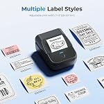 PM240 Label Maker Machine with Tapes, 2" Portable Thermal Label Printer for Phone & PC, Bluetooth Label Maker with Multiple Templates for Small Business, Office, Home, School, Set 1