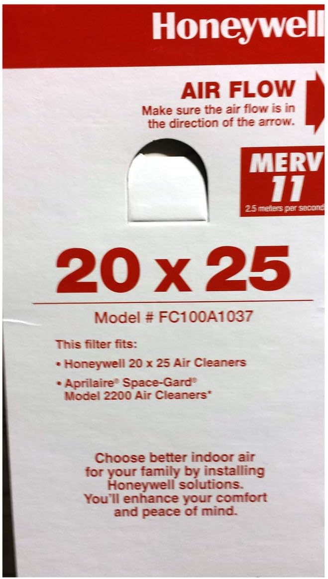 Honeywell FC100A1037 Filter Media Packaging Image