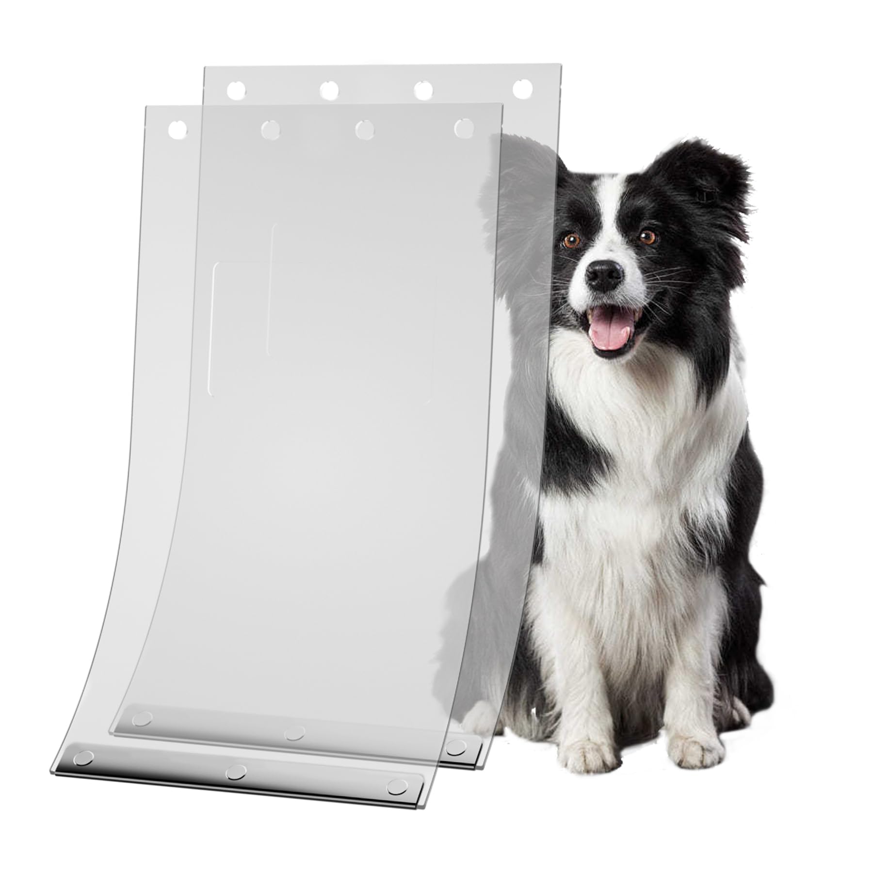 Photo 1 of 2-Pack Dog Door Replacement Flaps - Compatible with Ruff Weather XL Dog Door, Safe and Free Access for Pets
