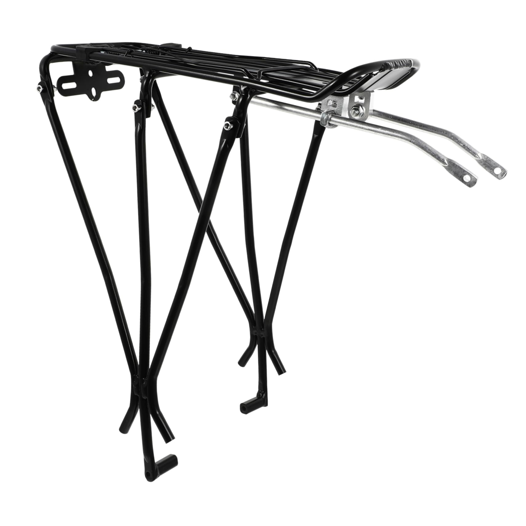 Abaodam 1Pc Durable Bike Rear Rack for Cargo Storage Black Flexible Carrier for Mountain Road Bikes Strong Load Capacity for Luggage Gear Transport