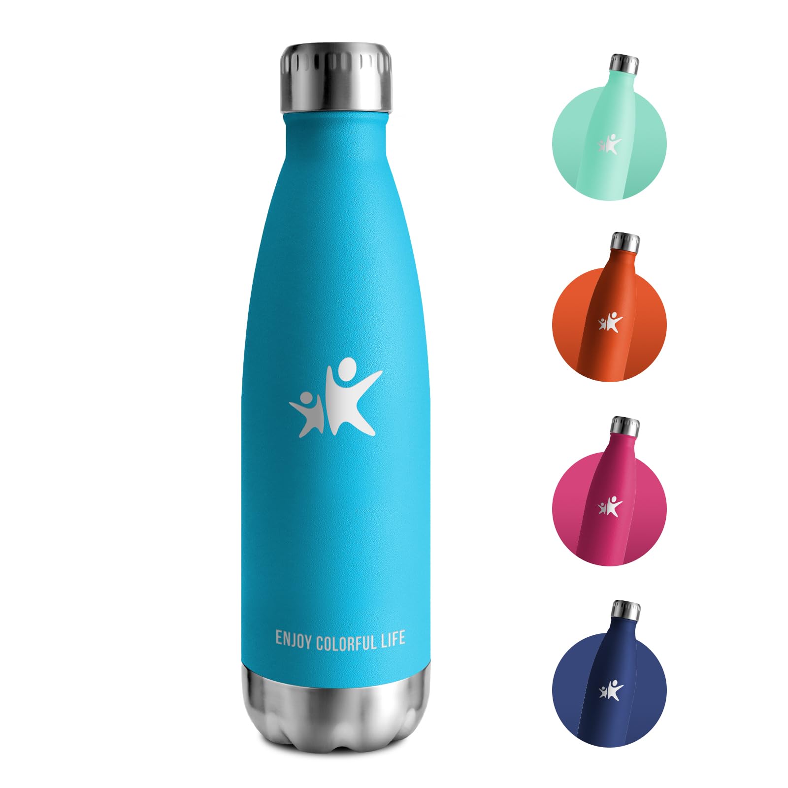 Botella Agua Termica 750ml, Botella Agua Acero Inoxidable sin BPA, Botella Termica con Doble Pared, Termo para Escuela, Oficina, Deporte