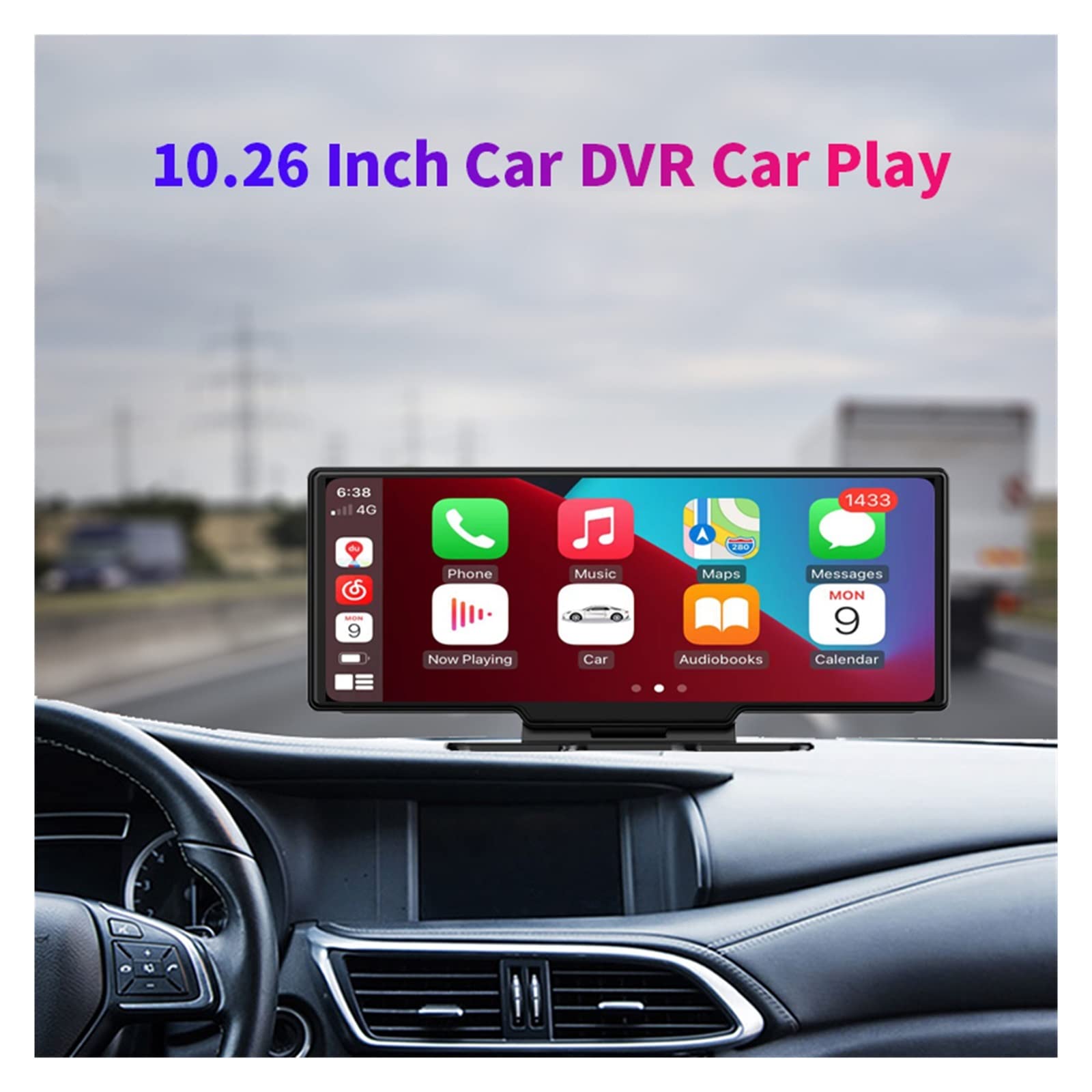 Amazon.co.jp: 10.26インチカープレイAndroidオートカーDVRダッシュ