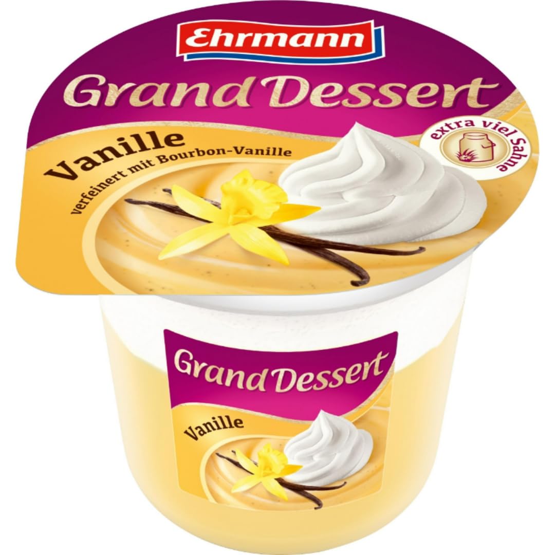 Ehrmann Grand Dessert Vanille 200 gram x 5 Stück [Frischegarantie]