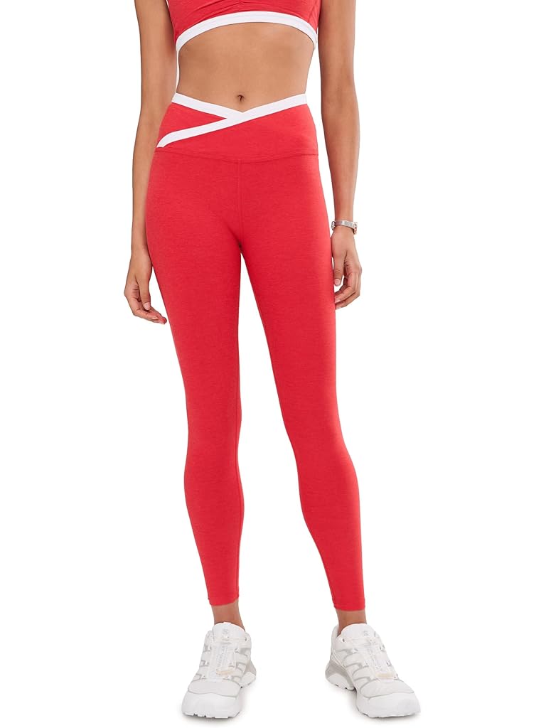 Pink Beyond Yoga Spacedye Outlines High Waisted Midi Leggings