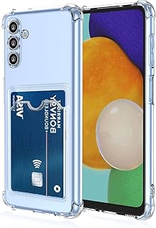 GRABIST Compatible with Samsung Galaxy A55 5G Case Cover Premium Slim Soft Shockproof Wallet Case with Card Holder and Camera Protection for Samsung A55 Clear (Samsung Galaxy A55 5G)
