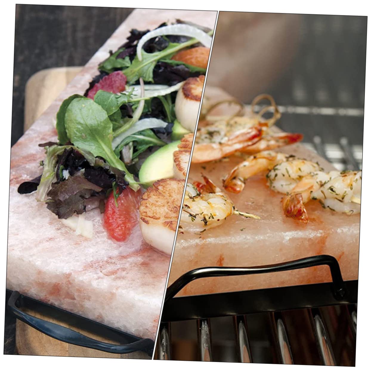 BESTonZON 1Pc Black Salt Plate Rack for Barbecue Grill Durable Cooking Rack for Restaurant Home Use Easy to Clean for BBQ Parties Family Meals