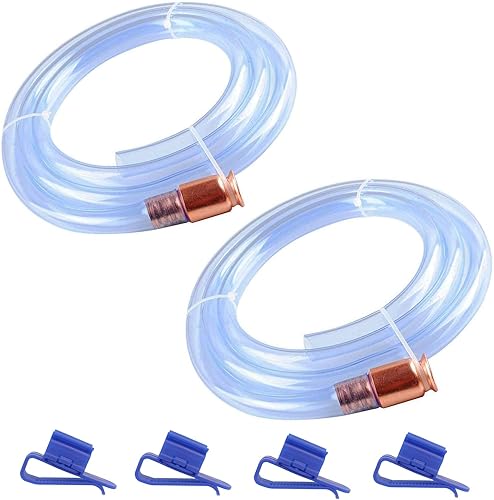 Paquete de 2 mangueras de sifón de 34 pulgadas × 6 pies, manguera de sifón de gas para transferencia de gasolinacombustibleagua, manguera