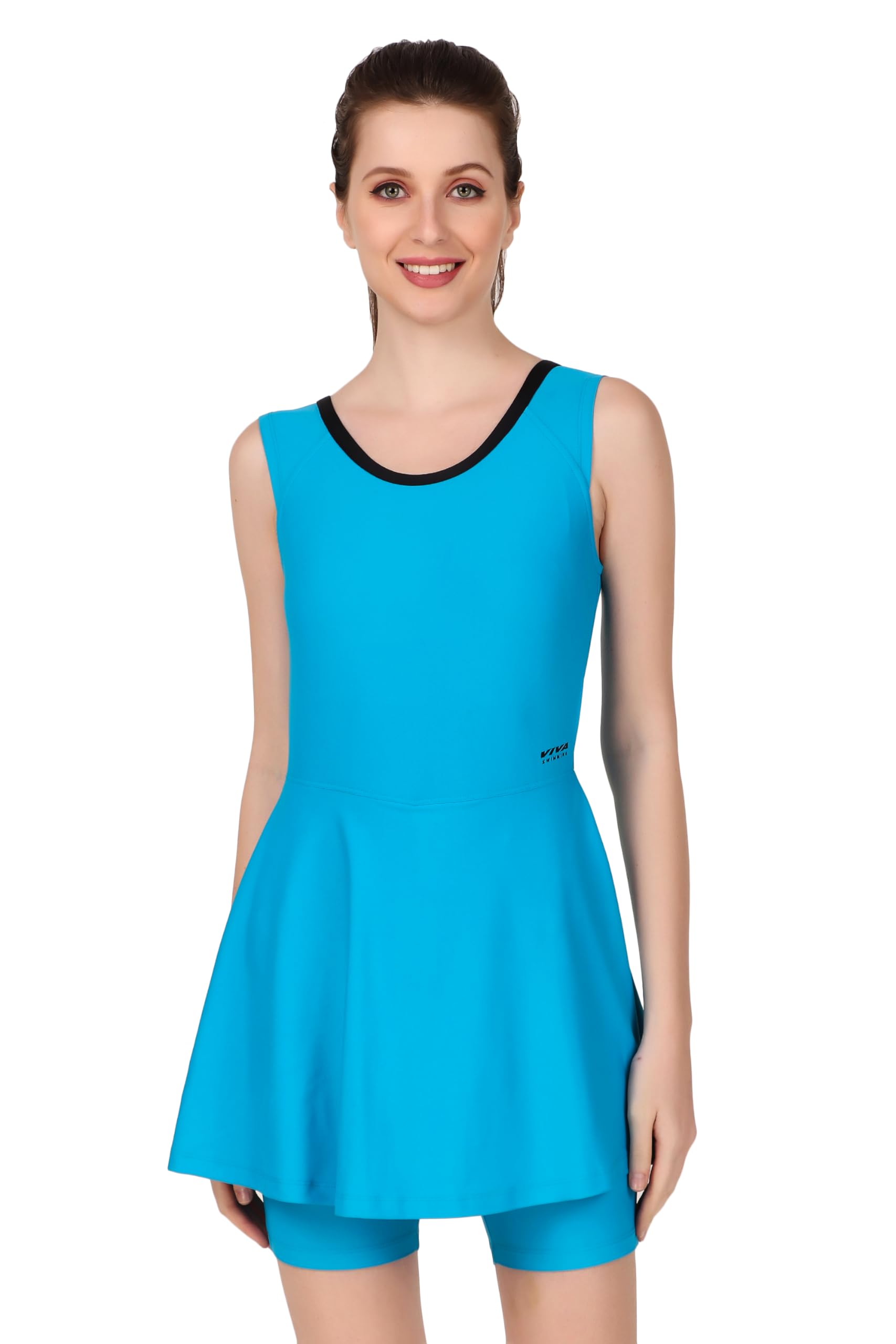 VIVA Swimming OWSD-329 Female Swim Dress with Short Leg I Womens Swimming Costume I Swimwear for Women I One-Piece Swimsuits I Swimsuit for Women (B0CXM34ZXY) Amazon Price History, Amazon Price Tracker