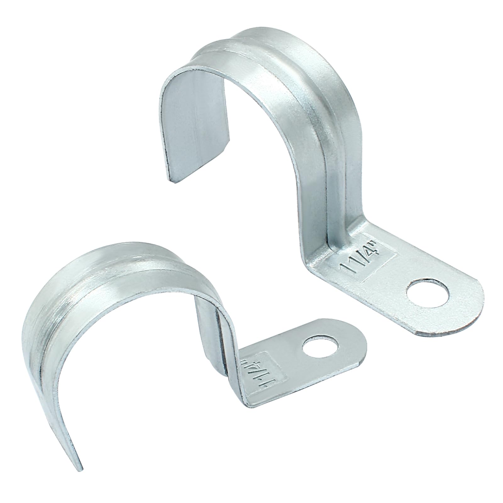 Biaungdo M40 Rigid Pipe Strap, 1-1/2 Inch, Zinc Plated Steel, 30 Pcs