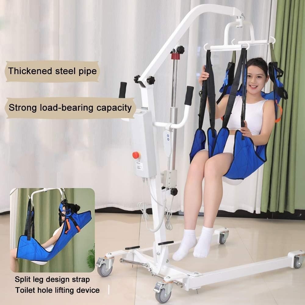 Hydrauliczna podnośnik osobowy dla seniorów z przekłutym krzesłem dla osób starszych, od łóżka do fotela, do codziennego podnoszenia i przenoszenia, nośność 400 funtów