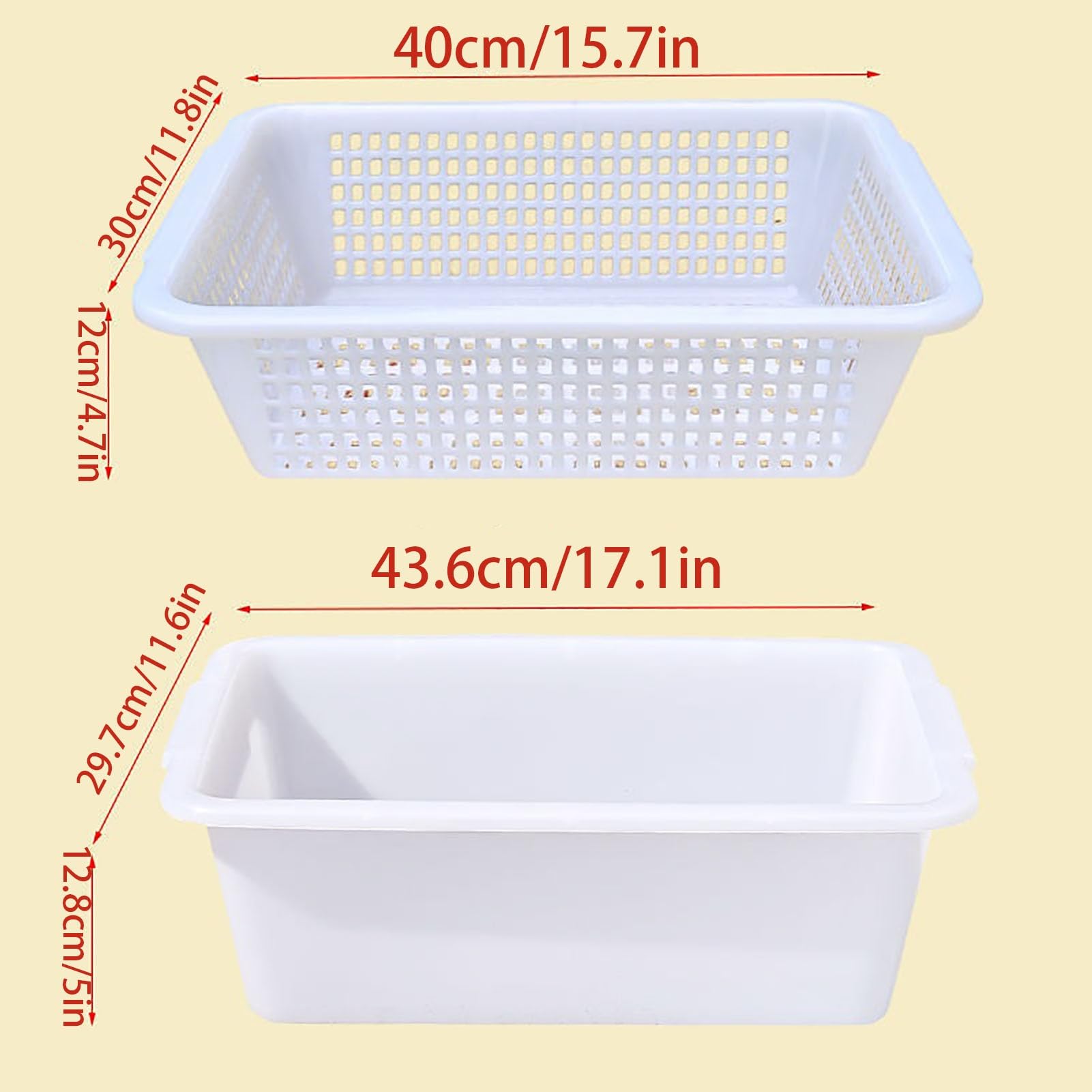 Abtropfgestell für die Spüle, aus Kunststoff, Küchenschüssel mit Utensilienhalter, Abtropfgestell für den Innenbereich, zum Waschen von Vetables, Spülbeckensieb und Abtropfschale